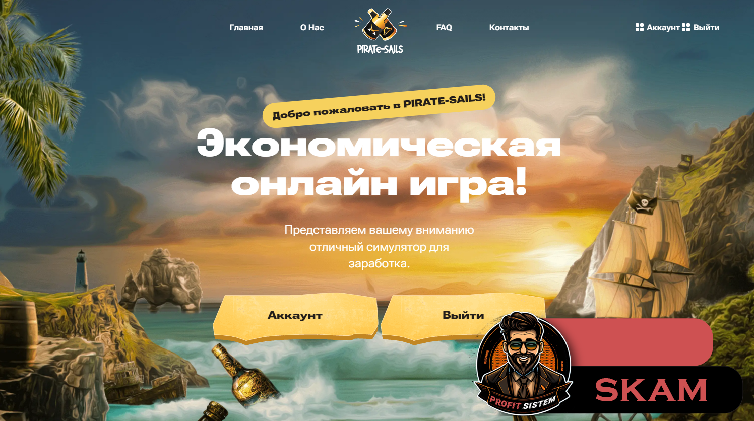 PirateSails - Описание Выплаты Статистика проекта | Хайп мониторинг  ProfitSistem | Блог о инвестициях и Хайп проектах | HYIP monitoring